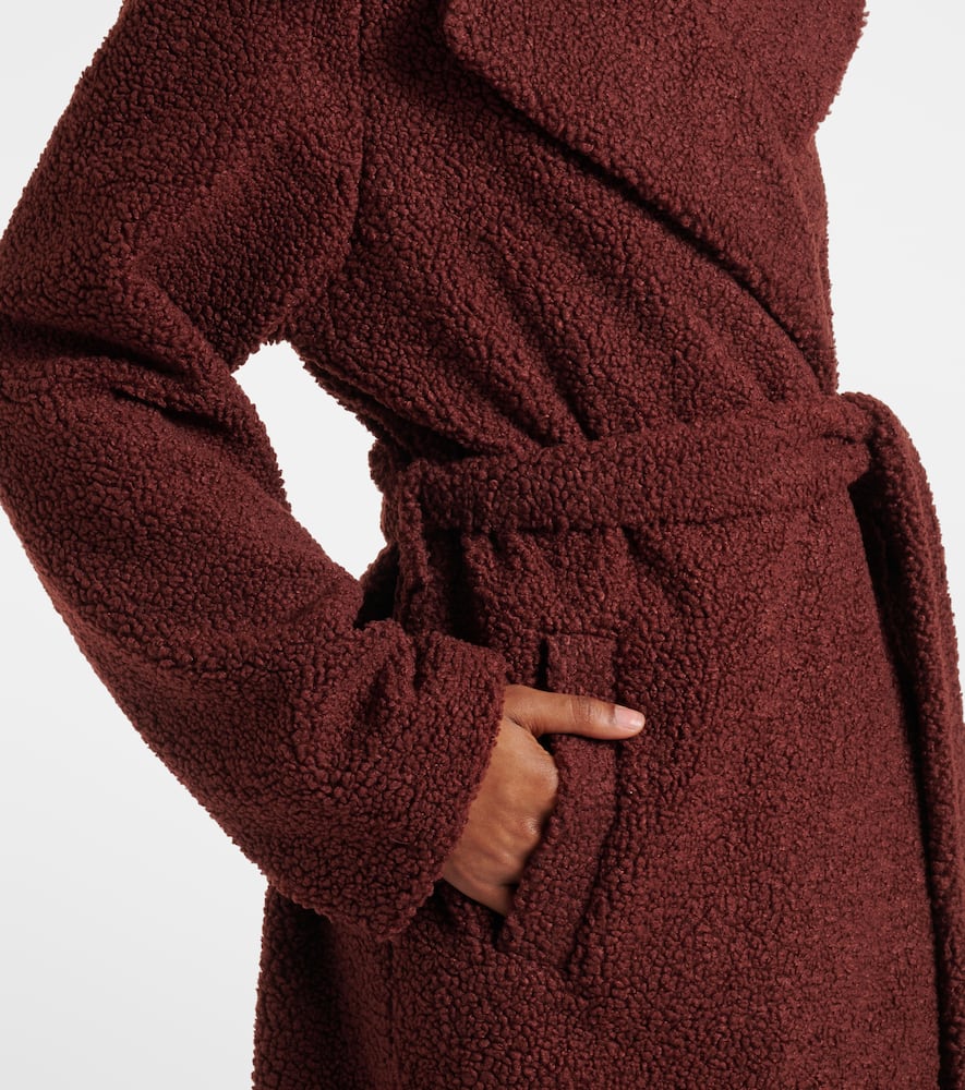 Vermont faux shearling wrap coat