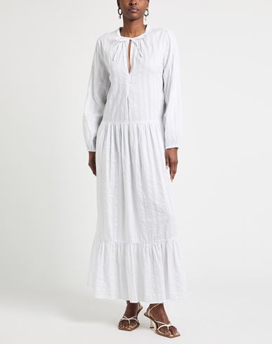 Woman Maxi dress White Size M Cotton