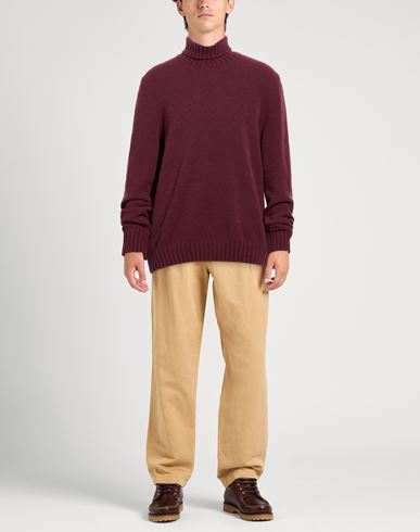 Man Turtleneck Garnet Size 46 Virgin Wool, Polyamide