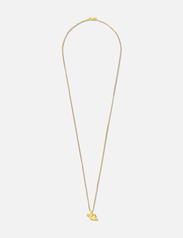 Gold Heart & Arrow Pendant
