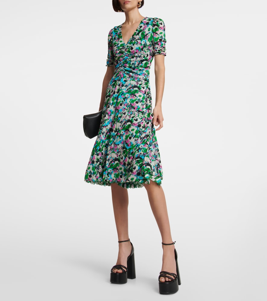Diane von Furstenberg Koren printed minidress