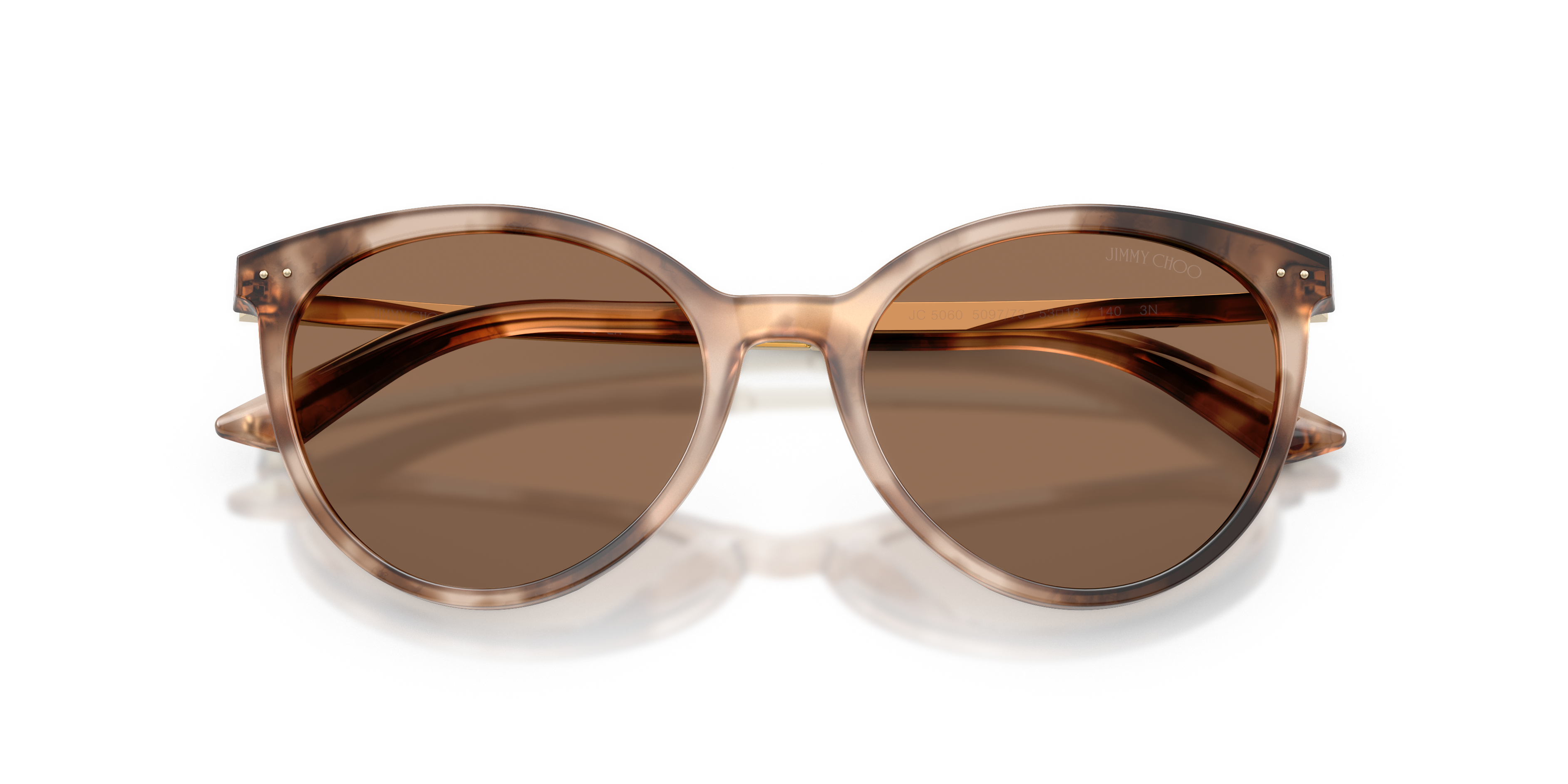 Jimmy Choo Donna Jimmy Choo JC5060 509773 Occhiali da sole Acetato Tartaruga Marrone Pantos Normale