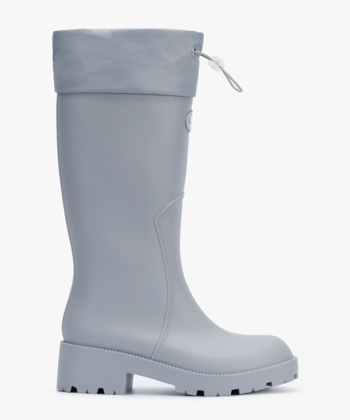 RC HOU LONG Long Rain Boots GRAY