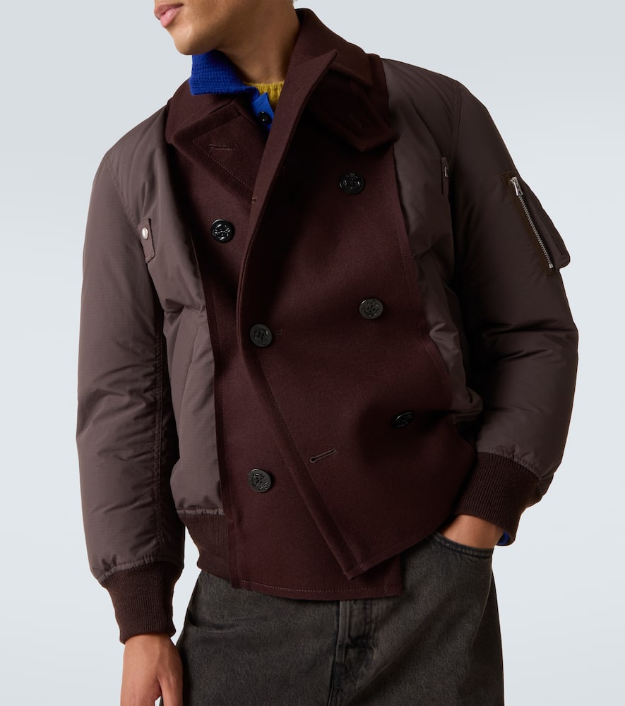 Wool puffer jacket
