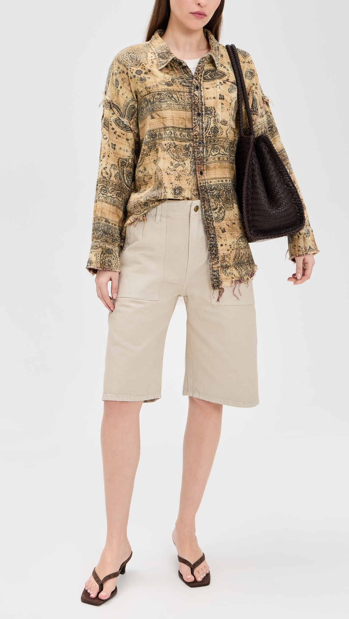 Roma Shorts Chalk Overdye