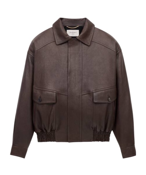 Long sleeve leather jacket