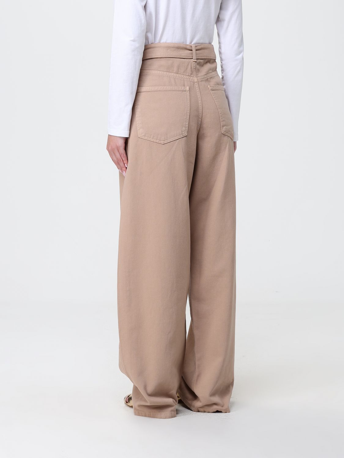 Pants Woman color Beige