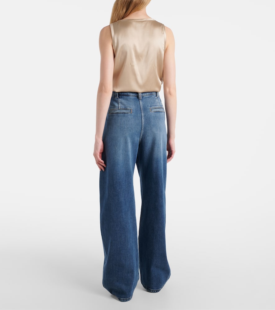 Brunello Cucinelli Mid-rise wide-leg jeans