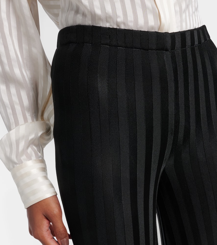 Knitted flared pants