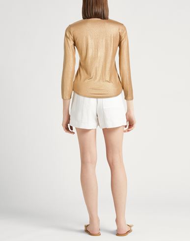 Woman Shirt Gold Size 1 Viscose, Elastane
