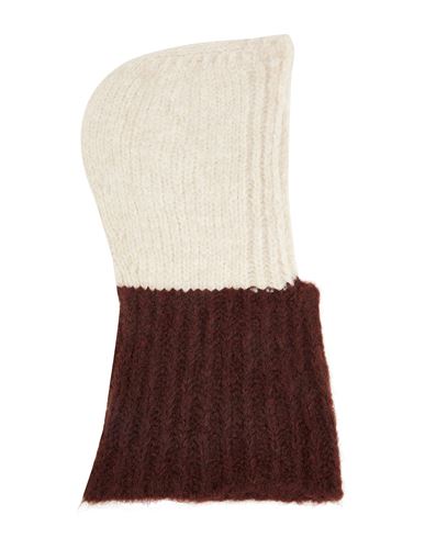 Bicolor Soft Open Balaclava Hat Brown Size ONESIZE Recycled polyamide, Viscose, Wool, Elastane