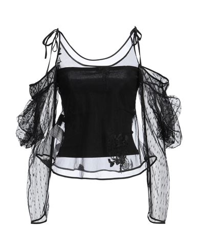 Woman Top Black Size 8 Nylon, Polyester