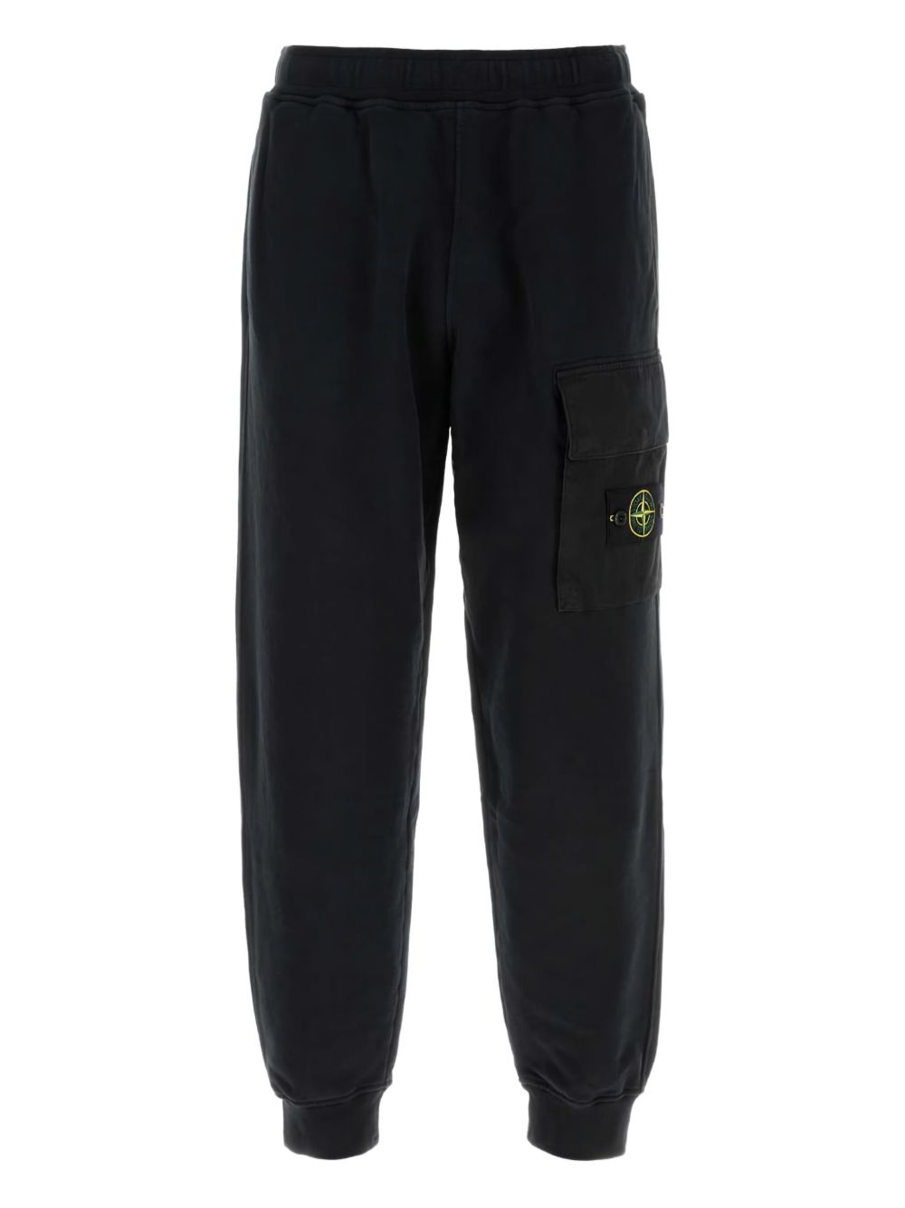 Cotton cargo track pants - Black