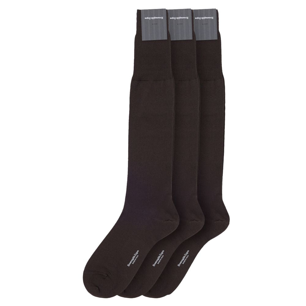 Merino Wool Blend Socks — Brown