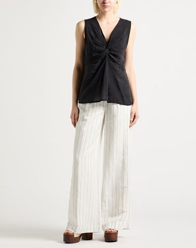 Woman Top Black Size L Lyocell, Polyester