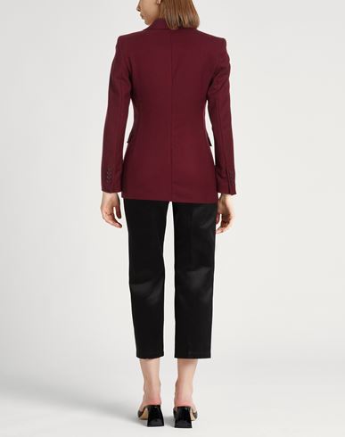 Woman Blazer Burgundy Size 2 Polyester, Viscose, Elastane