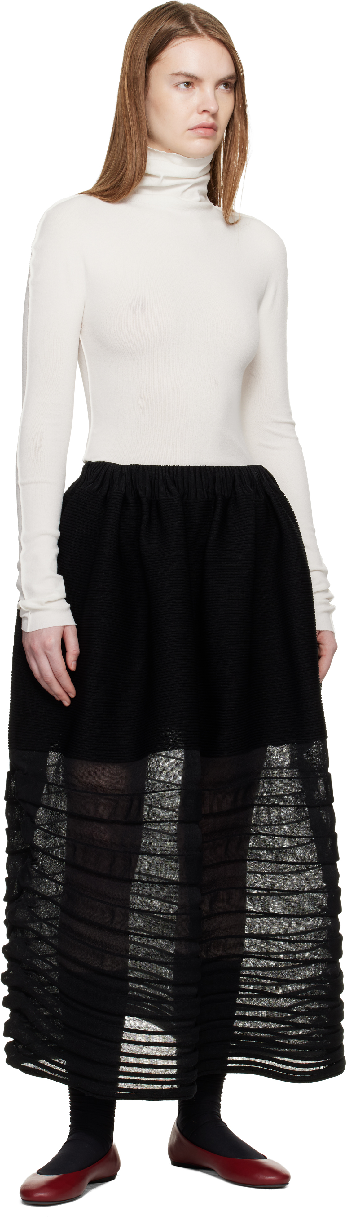 White December Cotton Baguette Turtleneck