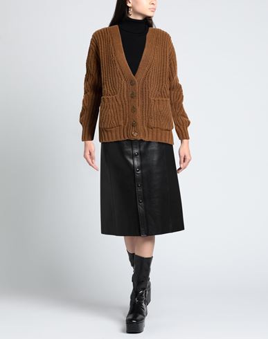 Woman Cardigan Brown Size 6 Cashmere