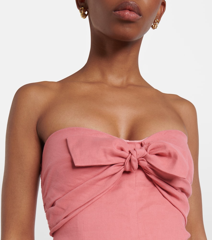 Rahel linen and cotton-blend maxi dress