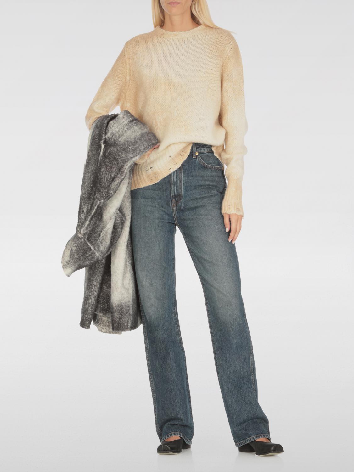 Bleached sweater - White