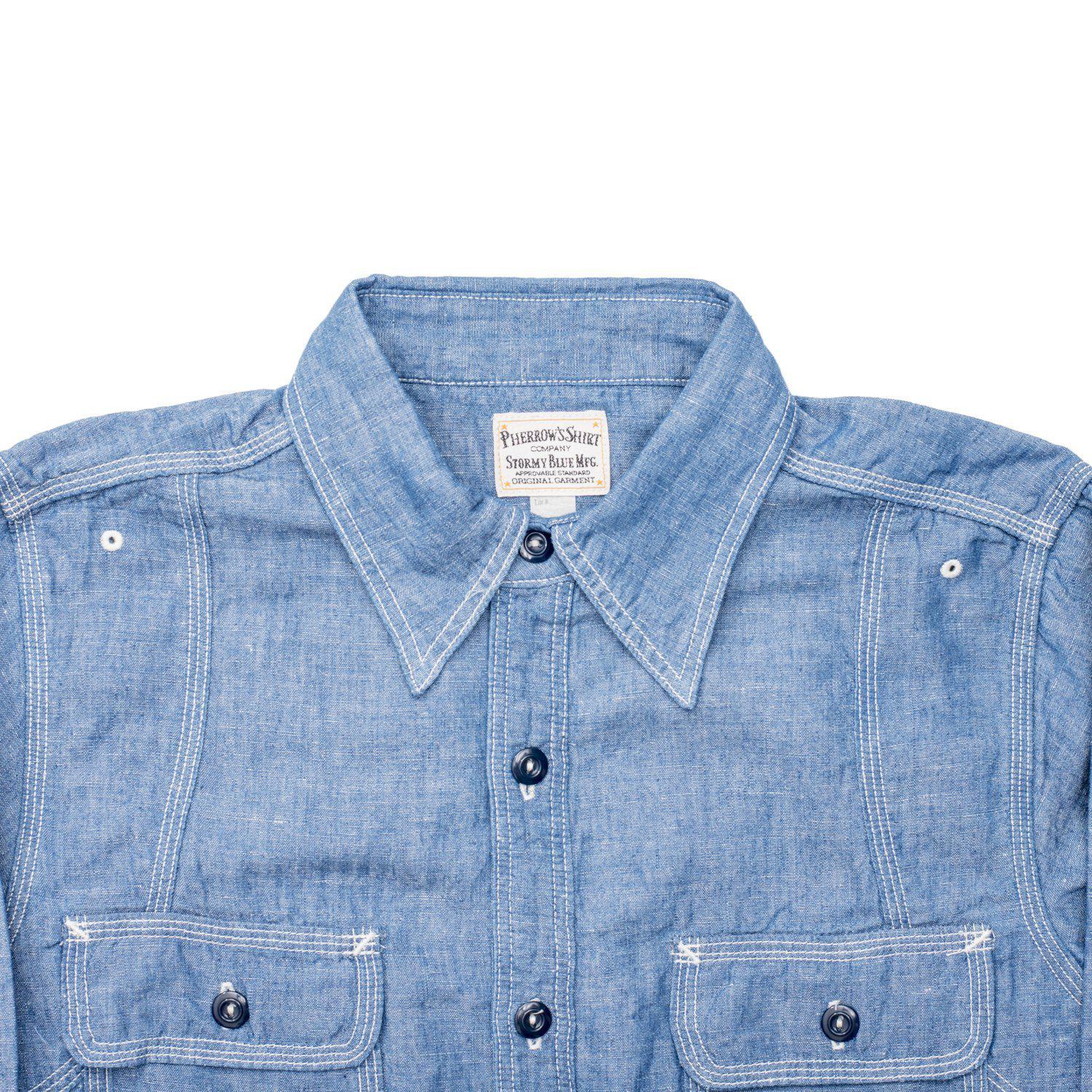 770WS Chambray Shirt Blue