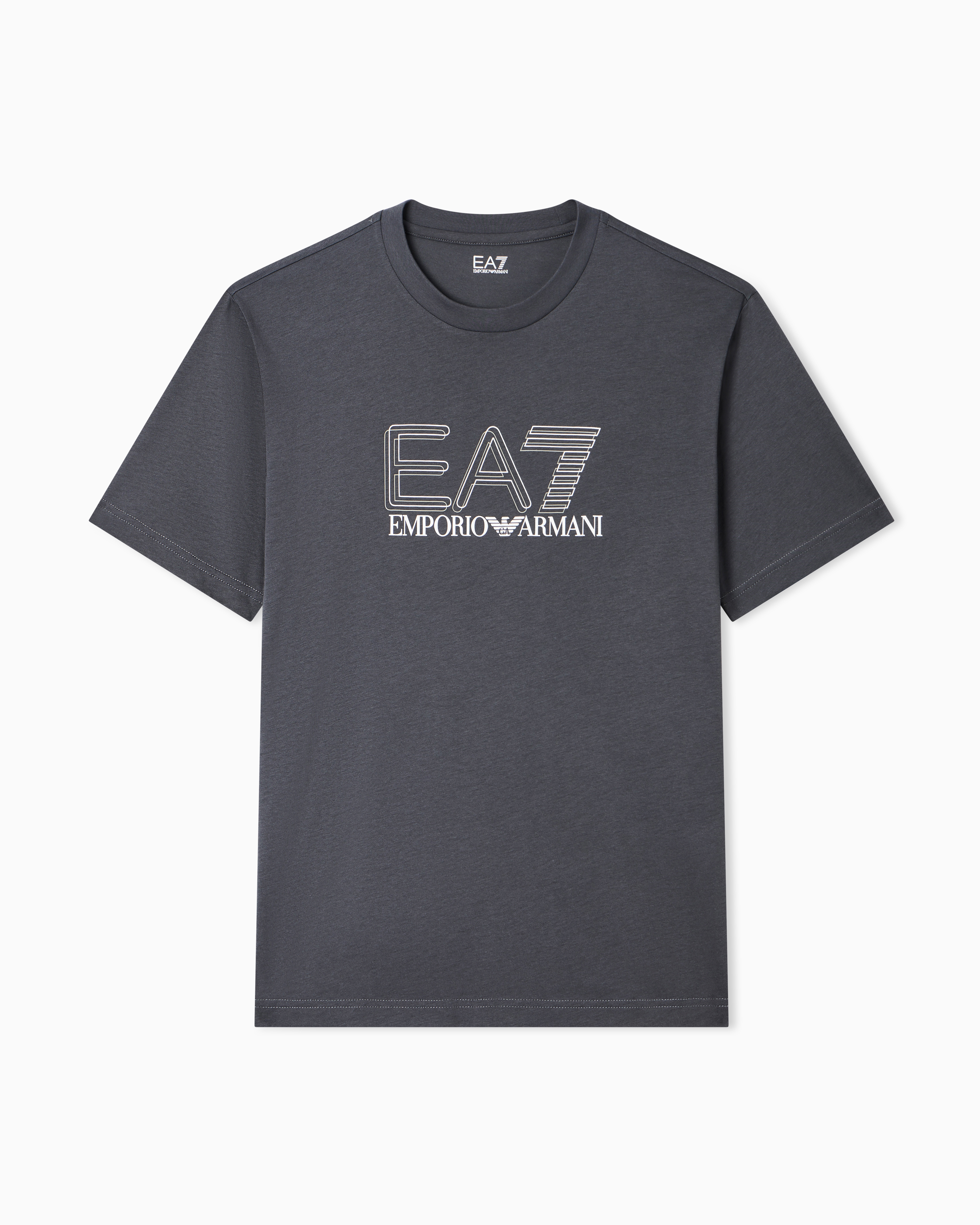 Visibility cotton-jersey crew-neck T-shirt