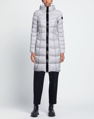 Woman Puffer Light grey Size 10 Polyester