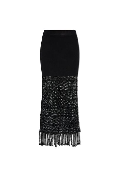 Ganni Fringed Maxi Skirt