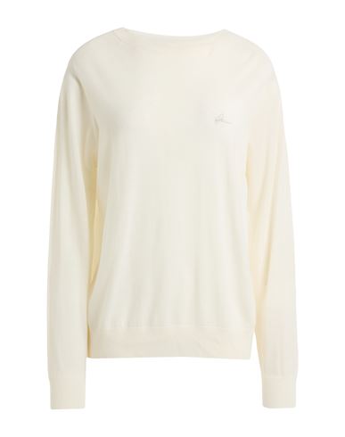 Woman Sweater Ivory Size 6 Merino Wool