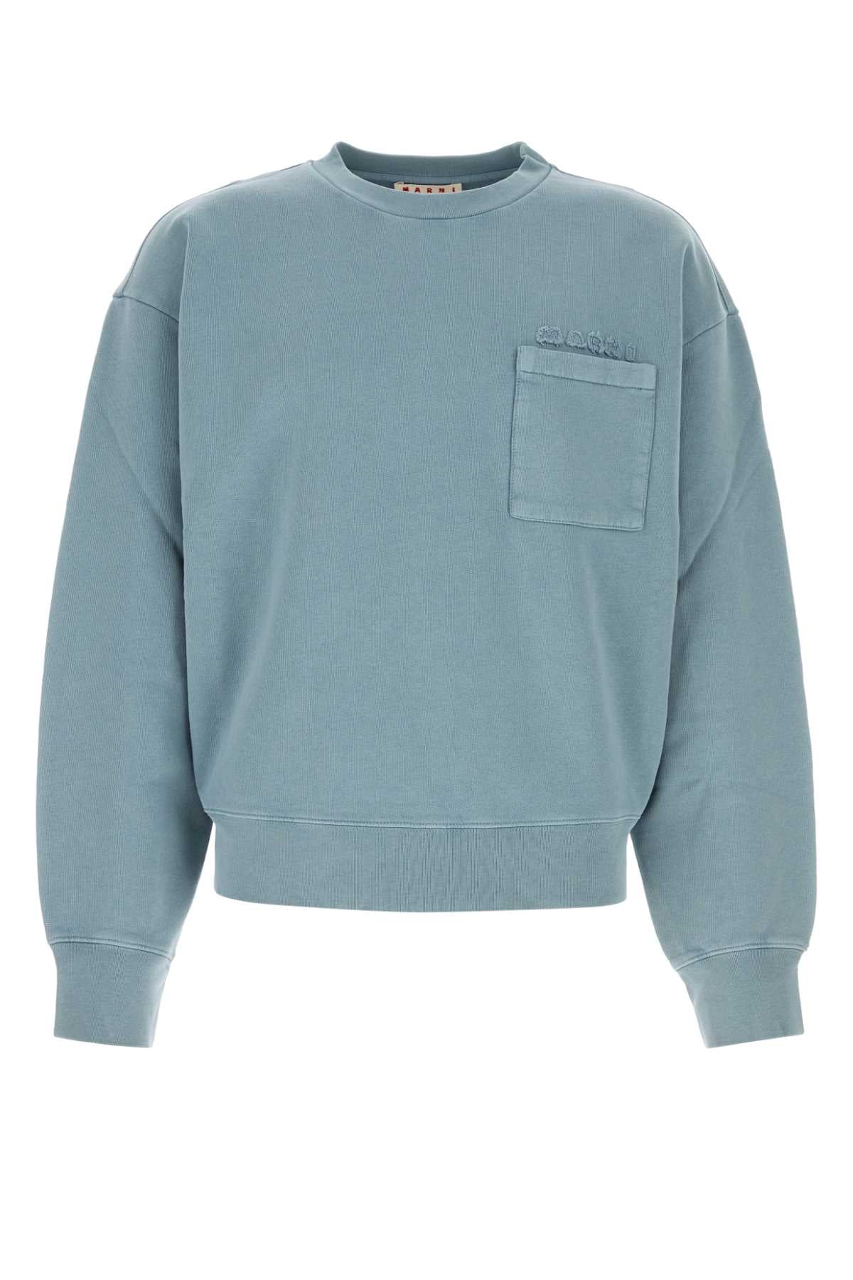Cotton Sweatshirt — Blue