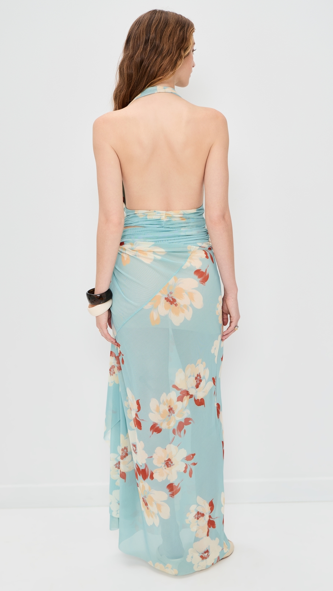 Calliope Drape Maxi Dress Sonara Floral