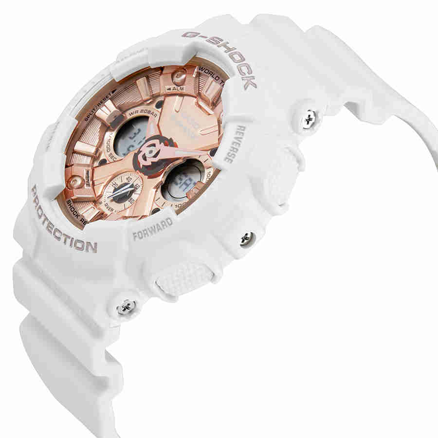 G-Shock Series Rose Gold Dial Ladies Sports Watch GMAS120MF-7A2