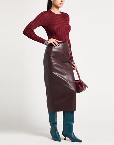 Woman Sweater Burgundy Size 2 Viscose