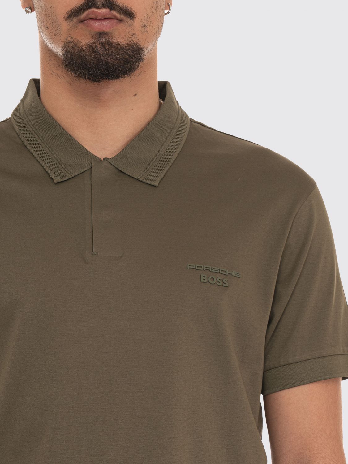 Polo Shirt Men color Military