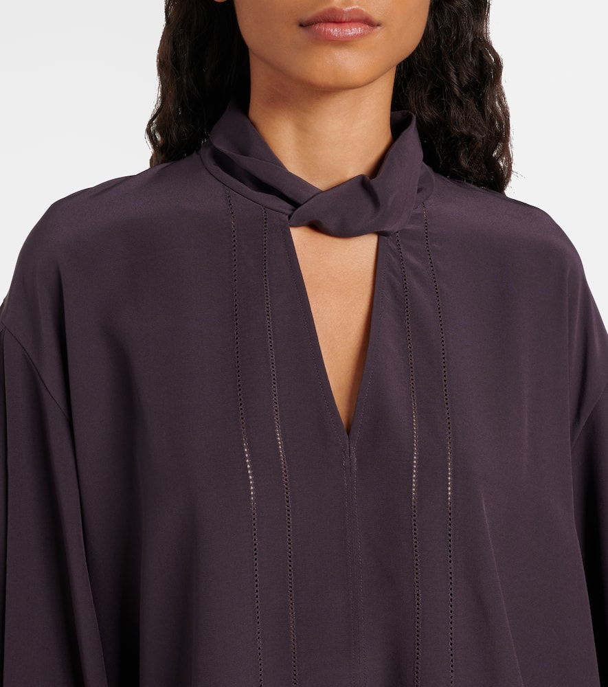 Rivoli silk crêpe de chine blouse