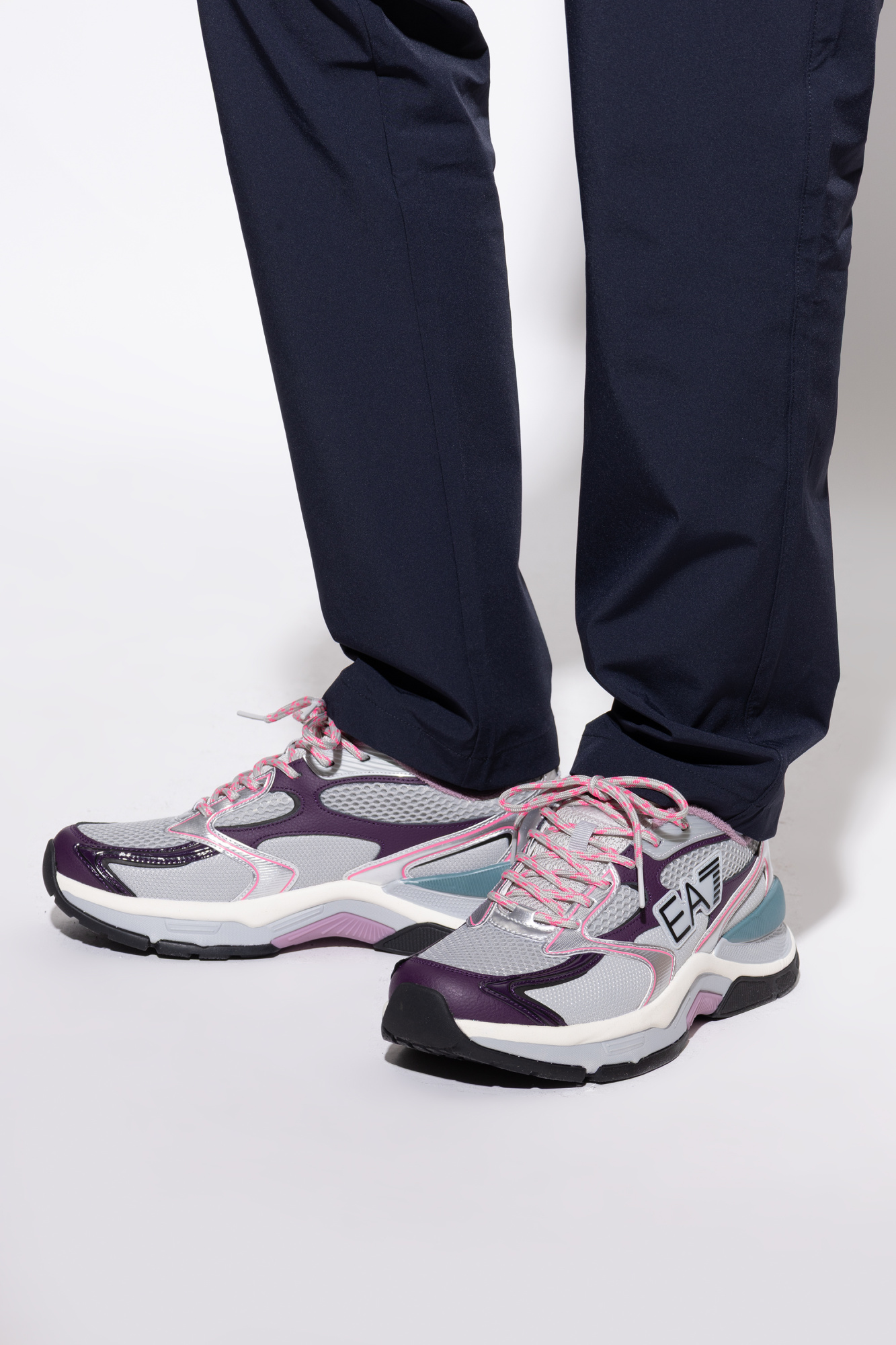 Sports Shoes With Logo, Men's, Multicolour