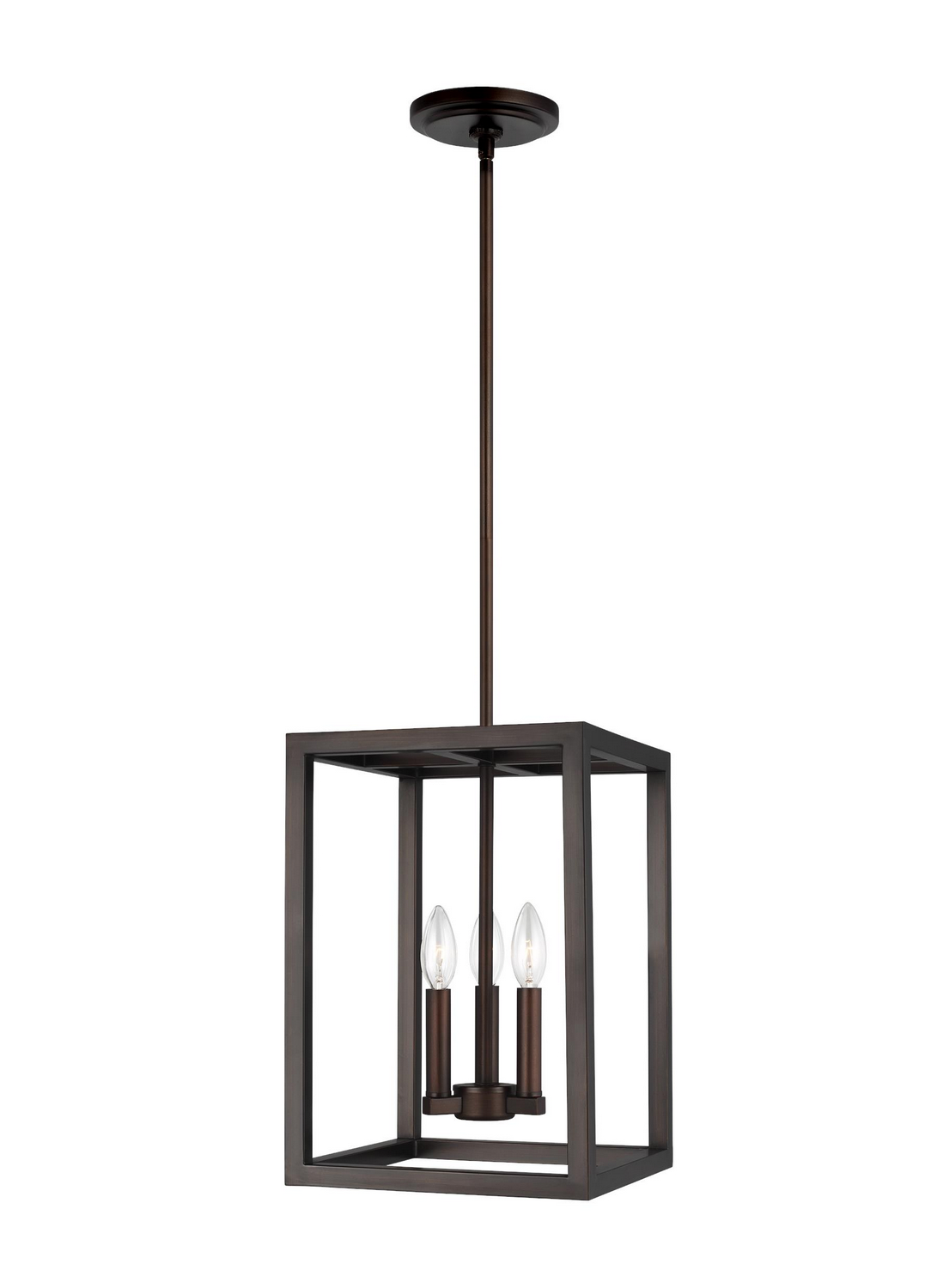 Bronze Three Light Hall Foyer from the Moffet Street Collection