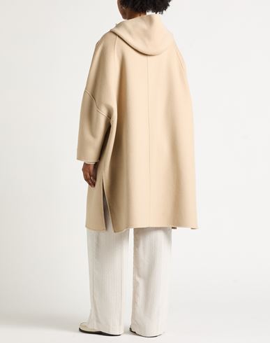 Paltò Woman Coat Sand Size 2 Wool, Nylon