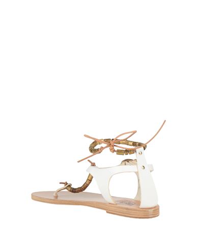 Ancient Greek Sandals Woman Thong sandal White Size 6 Soft Leather