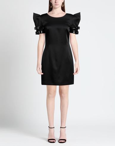 Woman Mini dress Black Size 10 Acetate, Viscose, Polyester, Elastane, Polyurethane resin