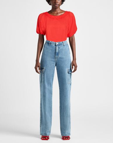 Woman Top Tomato red Size 2 Cotton