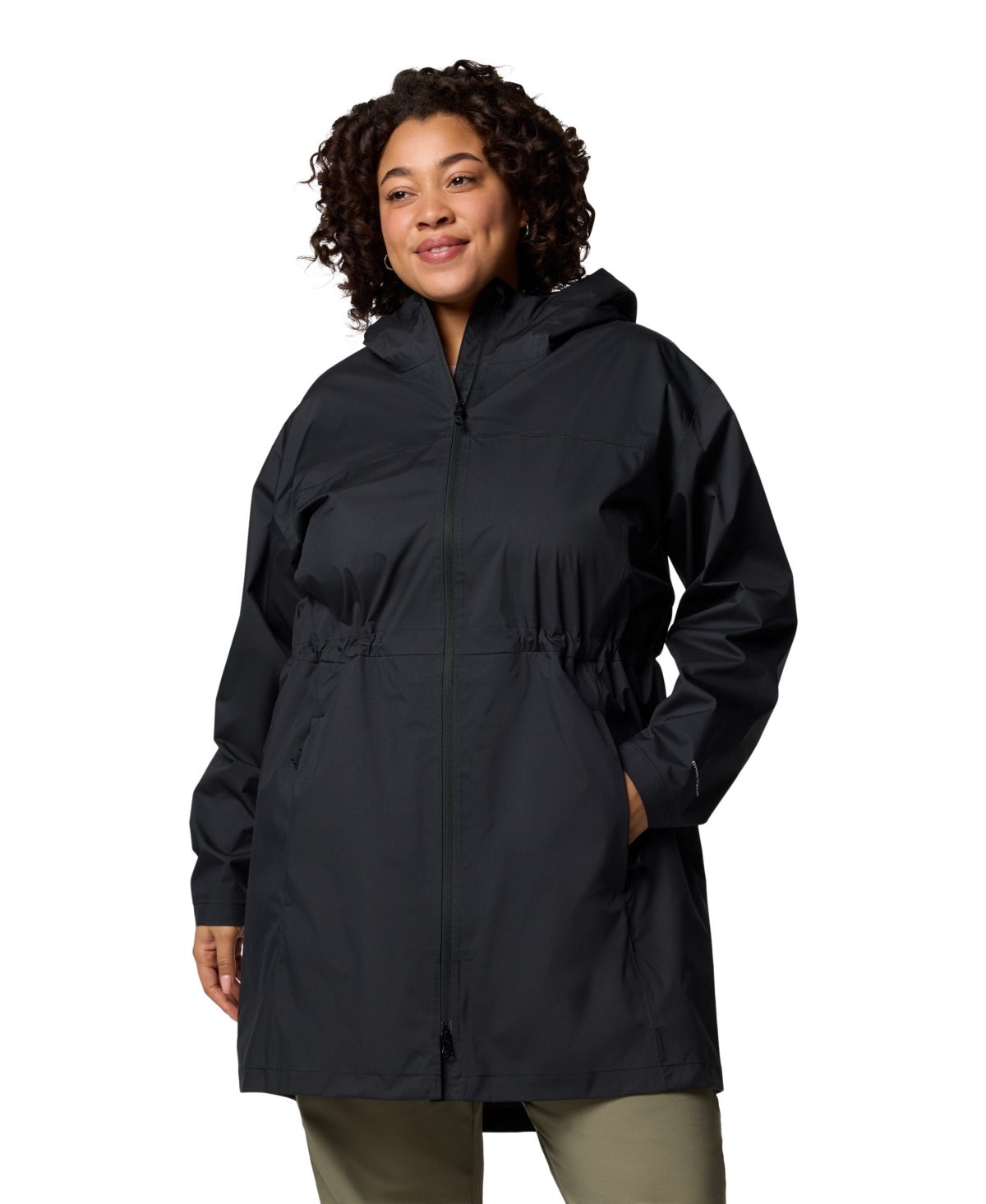 Plus Size Weekend Adventure Ii Long Shell Jacket - Black