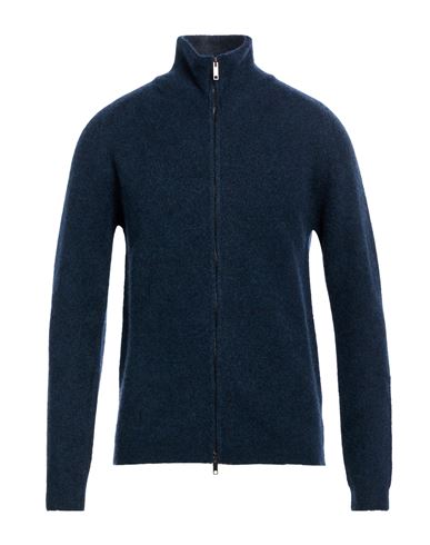 Man Cardigan Navy Size L Merino Wool