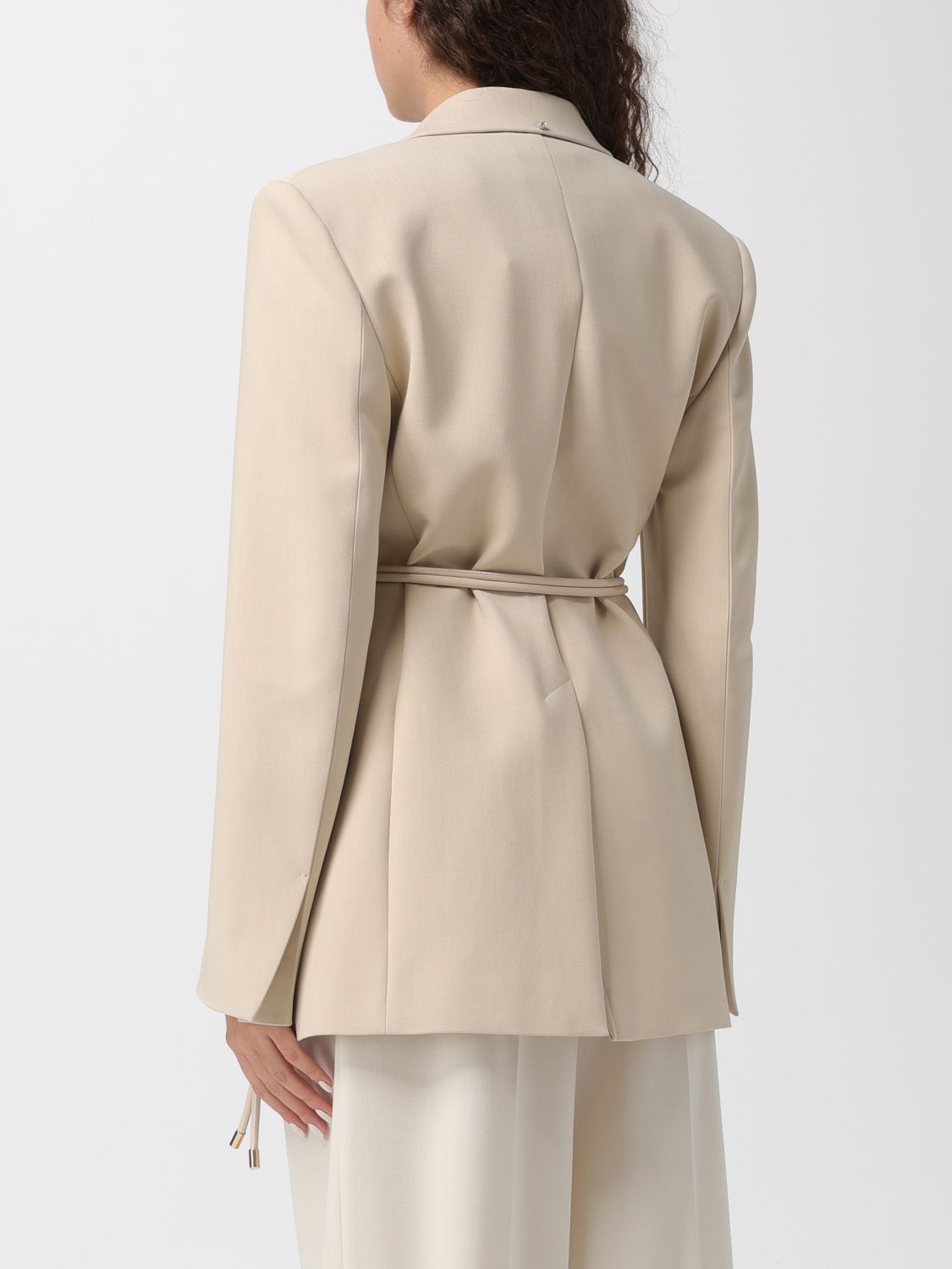 Self-tie wrap blazer - Black
