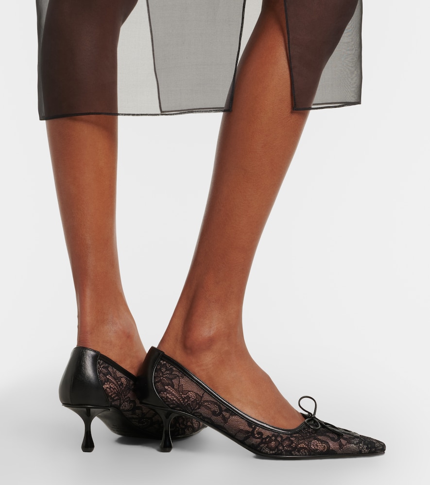 Scarlett lace pumps