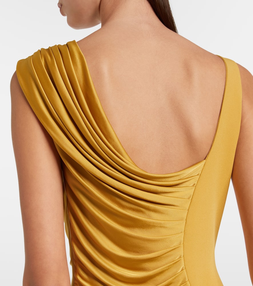 Medusa '95 draped jersey gown