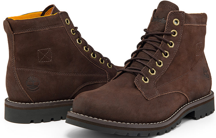 Redwood Falls Wide Fit Waterproof Boots 'Dark Brown Full Grain'