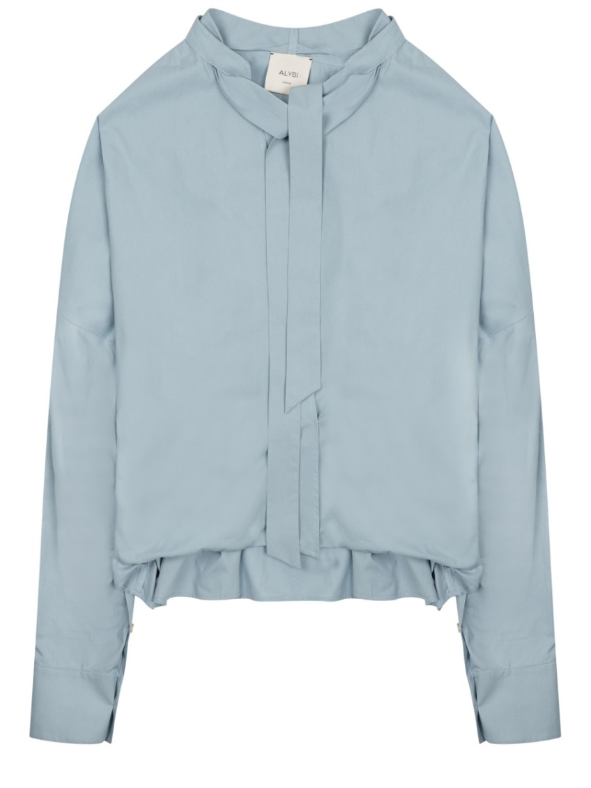 Cotton Shirt With Bow