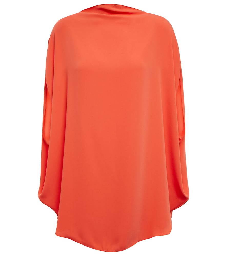 Draped satin top