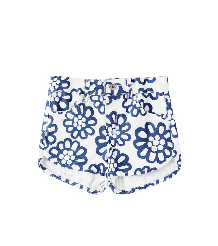 Fábula Floral denim shorts